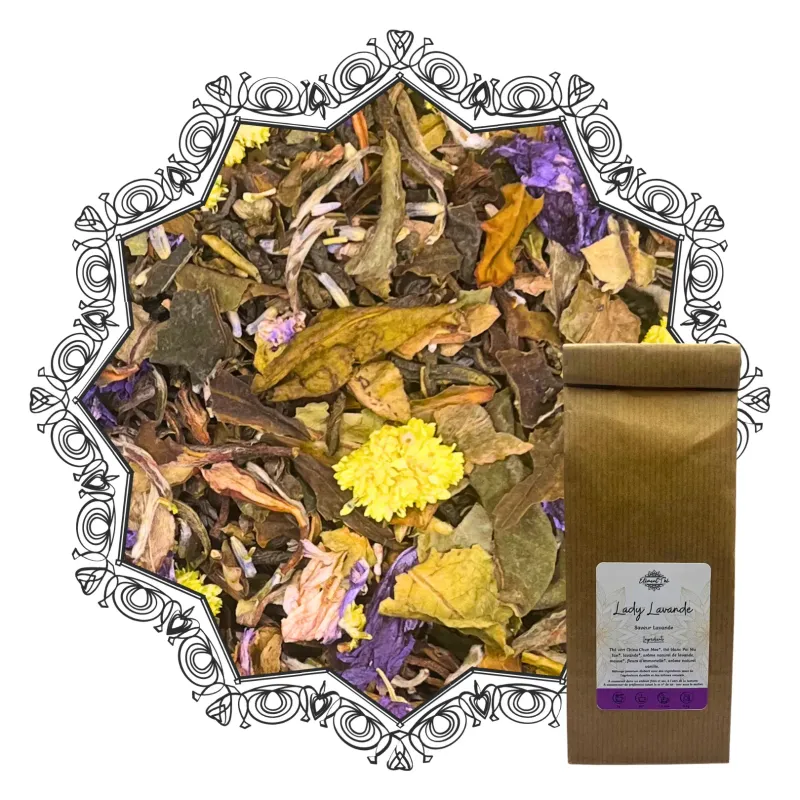 Thé Lavande Bio – Lady Lavande | Chun Mee & Pai Mu Tan